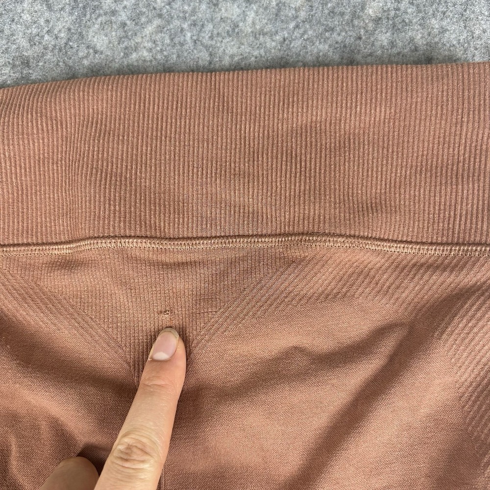 Gymshark Biker Shorts Womens Medium Seamless Orange Athletic Gym Workout - Picture 6 of 8